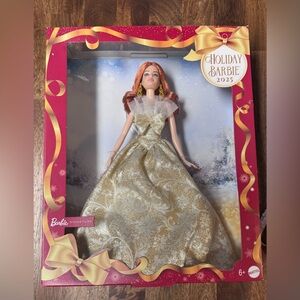 Barbie Holiday 2025 Doll in Gold and White